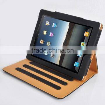 BLACK & TAN STAND SMART MAGNETIC LEATHER CASE COVER FOR NEW APPLE IPAD 2 3 4 AIR AIR 2 MINI 1 2 3 photo-2