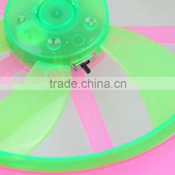 2015 Zhejiang Ningbo New Windmill Design Led Plastic 9 Inch 23cm Frisbee With Hole photo-4
