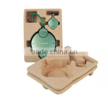 Electronics paper packaging tray, molded pulp tray