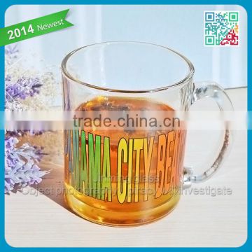 Panama Market Favor Glass Drinking Tea Mugs Cup Glass Material Short Glass Cups Mug