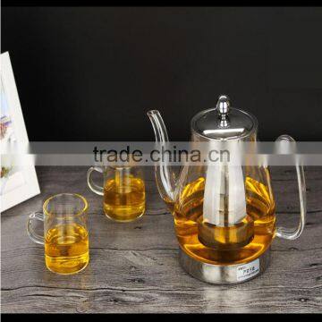 Thick glass heating high temperature cooking Camellia teapot