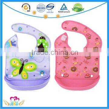 Hot Selling Fashion Carton Baby Toddler Bibs Eco-friendly Folded Washable Baby Bibs photo-2
