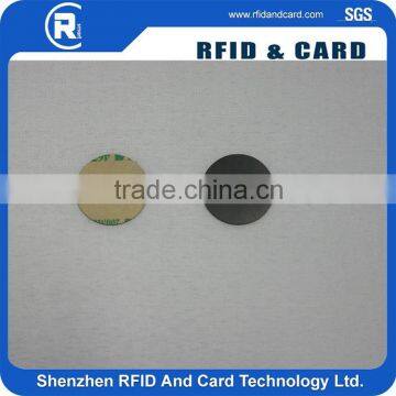 NTAG213 NTAG 203 dis pvc card an-ti metal with 3M adhesive rfid coin tag sticke on the metal