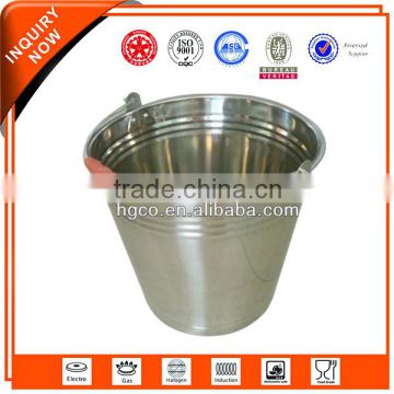 High grade mirror polished household tools stainless steel bucket