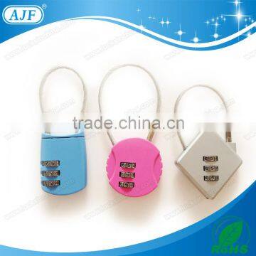 AJF Newest Cable Travel Luggage Silver Padlock photo-6