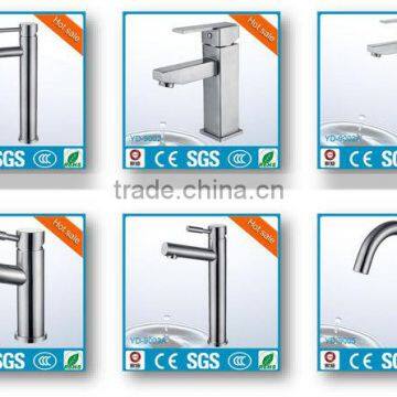 single handle ceramic valve 304ss double way faucets design