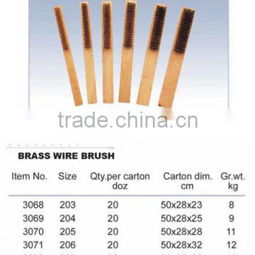 wooden handle brass brush chimney brass wire brush