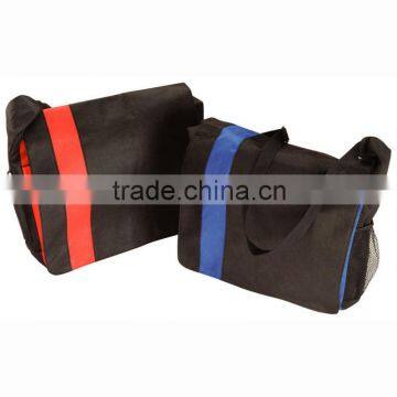 Give away Conference Satchel bag/ 420D polyester messenger bag(SA8000, BSCI, ICTI Certified factory)