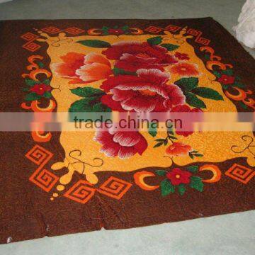 100% polyester plush velvet bedsheet