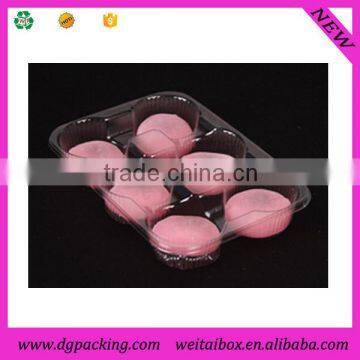 High Standard Square Clear Plastic Dessert Box With 9 Compartments Divides photo-3