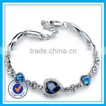 Cheap Price Heart Shaped Bracelet Pink Rhinestone Healthy Bracelet photo-2