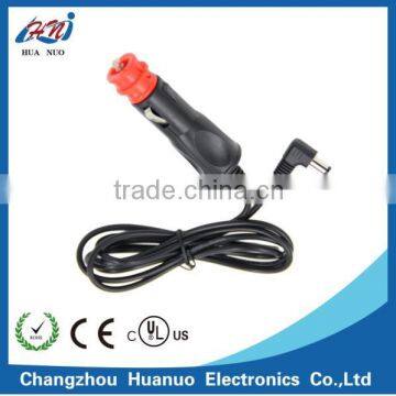 Red head Car cigarette lighter plug to right angle DC5.5*2.1 with cable