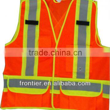 Rflecting vest, tear away surveyors vest