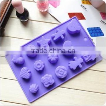 2014 new design cartoon shape Chocolate silicone mould