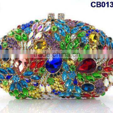 CB0122 2015 Top Fashion Luxury Rinestone African Handbag for Party Wedding