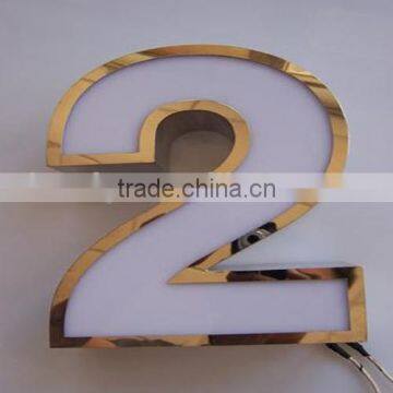 Acrylic face stainless steel return led channel letters