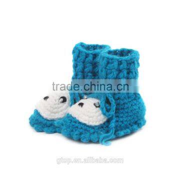 Baby Handmade Crochet Boots Shoes Supplier for 1-10 months old B-0021