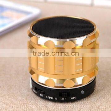 Colorful New Design Cheap Aluminium Bluetooth Speaker With TF Card Slot And Aux Line in Function