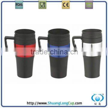 16oz double wall plastic travel mug plastic acrylic mug