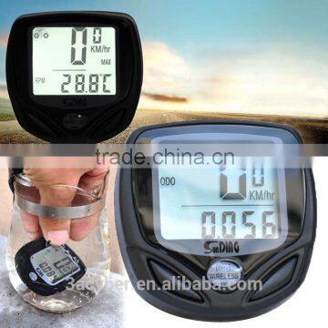 Waterproof Wireless LCD Digital Bike Cycle Computer Odometer Speedometer For Bicycle Price White LED Backlight