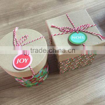 kraft tube gift box with rope