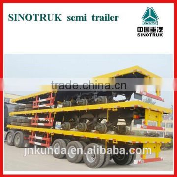 2015 year Tri-axle 13m semi trailer with 8 pcs twist locks for sale