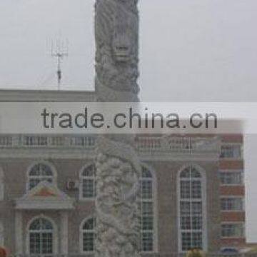 Outdoor white marble stair railing designs hand carved stone sculpture for home garden