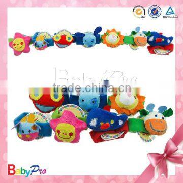 Customized Different Cartoon Design Baby Rattle Toys Bell Toy Soft Cloth Baby Rattle photo-2
