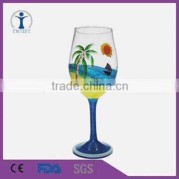 Promotional Hot Selling Wonderful Spring beach Goblet wine glass                        
                                                Quality Choice