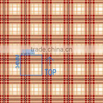 popular design spandex polyester plaid fabric for swimwear