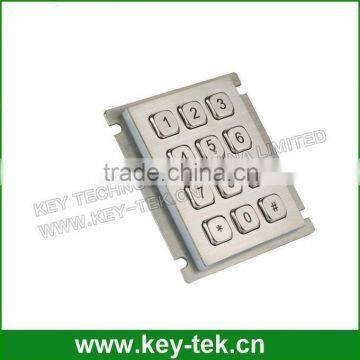 12 Keys IP 65 Vandal Proof Industrial Matrix Metal Keypad photo-2