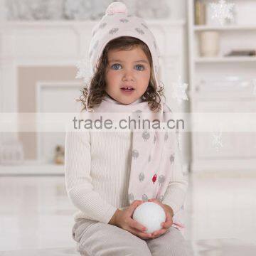 DB1818 Dave Bella Autumn Winter 100% Cotton Baby Scarf Infant Christimas Scarf photo-3