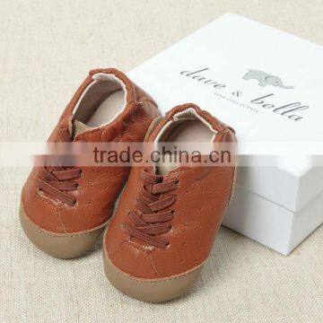 DB1573 dave bella 2014 autumn infant sheep shoes baby shoes baby leather shoes with bow