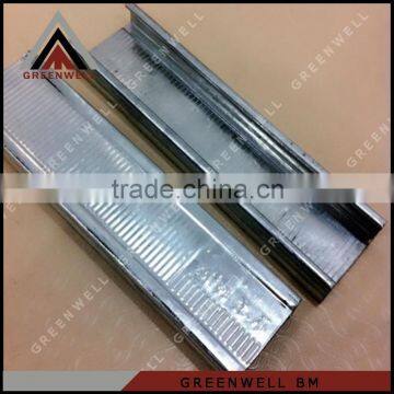 Gypsum board galvanized metal steel track