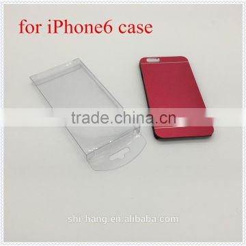 Customized cheap transparent PVC PET plastic box packaging for iphone6 plus case for free sample