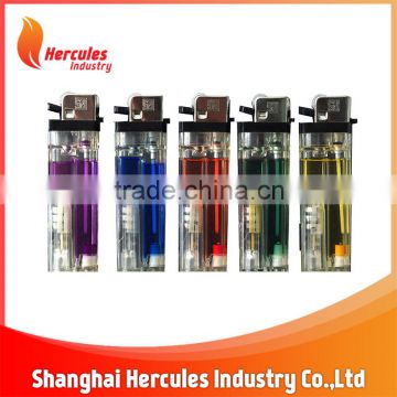 Plastic colorful HL-A12-6 refillable LED torch lighter