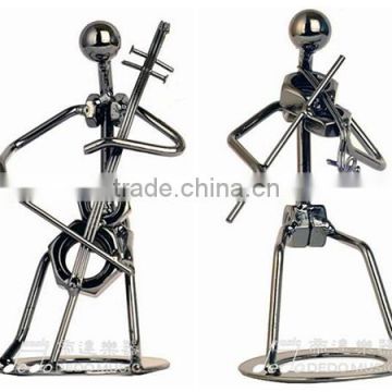 Decoration gifts ,Music statue Metal art iron handicraft.