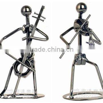 Decoration Gifts ,Music Statue Metal Art Iron Handicraft.