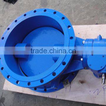 DI Double eccentric butterfly valve with gearbox and handwheel BS EN593