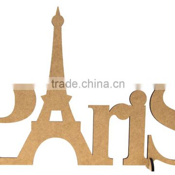 Lettering "Paris",2 pcs.,MDF, 54x19x0,6cm,Rosa Talent