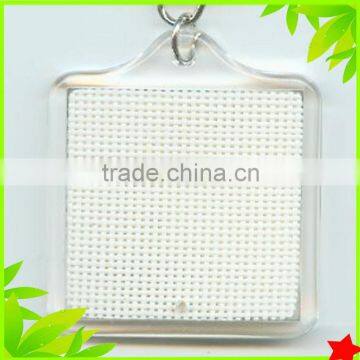 Embroidery promotion Blank Keychain