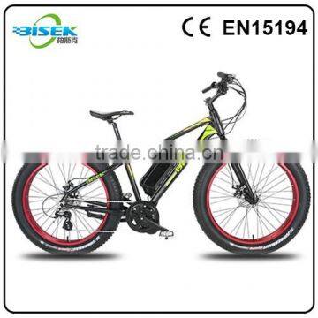 26inch electric beach cruiser bicycle boys Fat tire snow bicycle