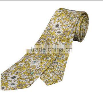 Men's skinny mint tie cotton flower slim neck tie