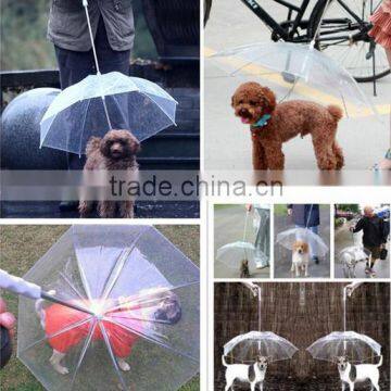 Wholesale Bright Yellow Straight Reverse Pet Umbrella, Straight Promotional Reverse Umbrella for Pet