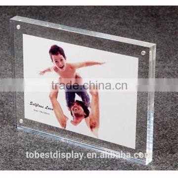 elegant design acrylic magnetic photo frame,6x4 acrylic photo frame,acrylic picture frames bulk