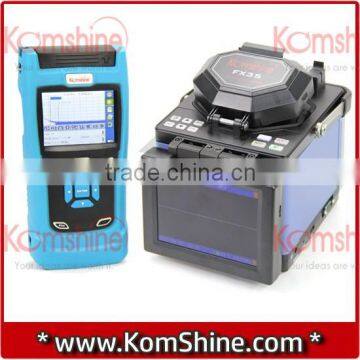 Komshine FX35 Fusion Splicer+ High Precision Fiber Cleaver+ Dual Wavelength 1310/1550nm, 30/28dB OTDR+ VF