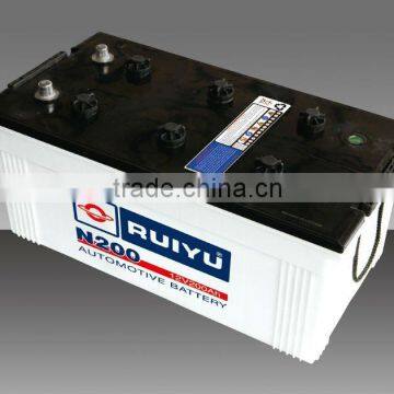 70029 12V200AH auto battery / car batteri / dry charged battery / korean battery