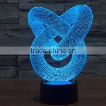 235-Decor Led Light 3d Chain Link Optical Visualization Light Sculpture Curve 3d Viewing Power Save Led Light