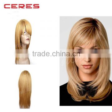 2016 top beauty new design product lady fashion style virgin human hair topper full head wigs