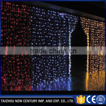 connectable copper line steady led blue curtain light